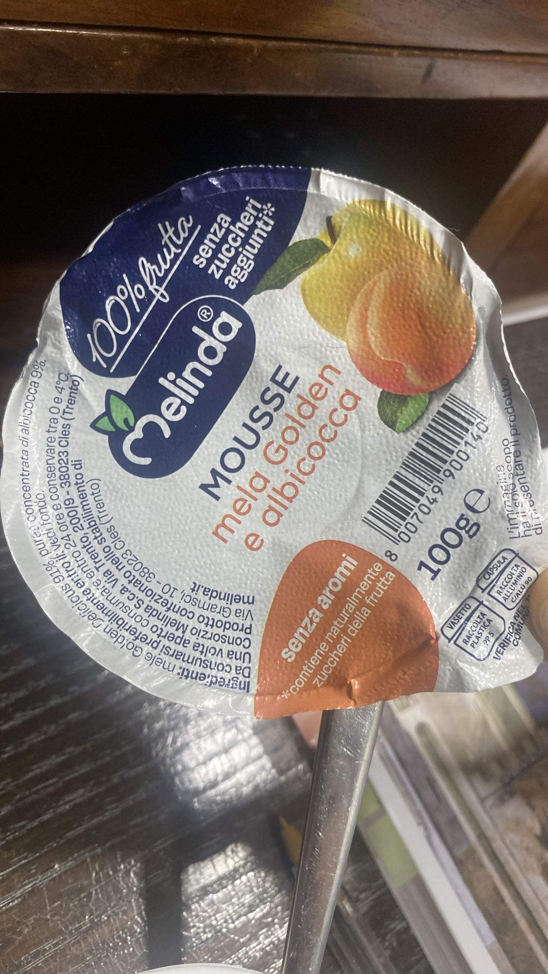 Mousse mela e albicocca