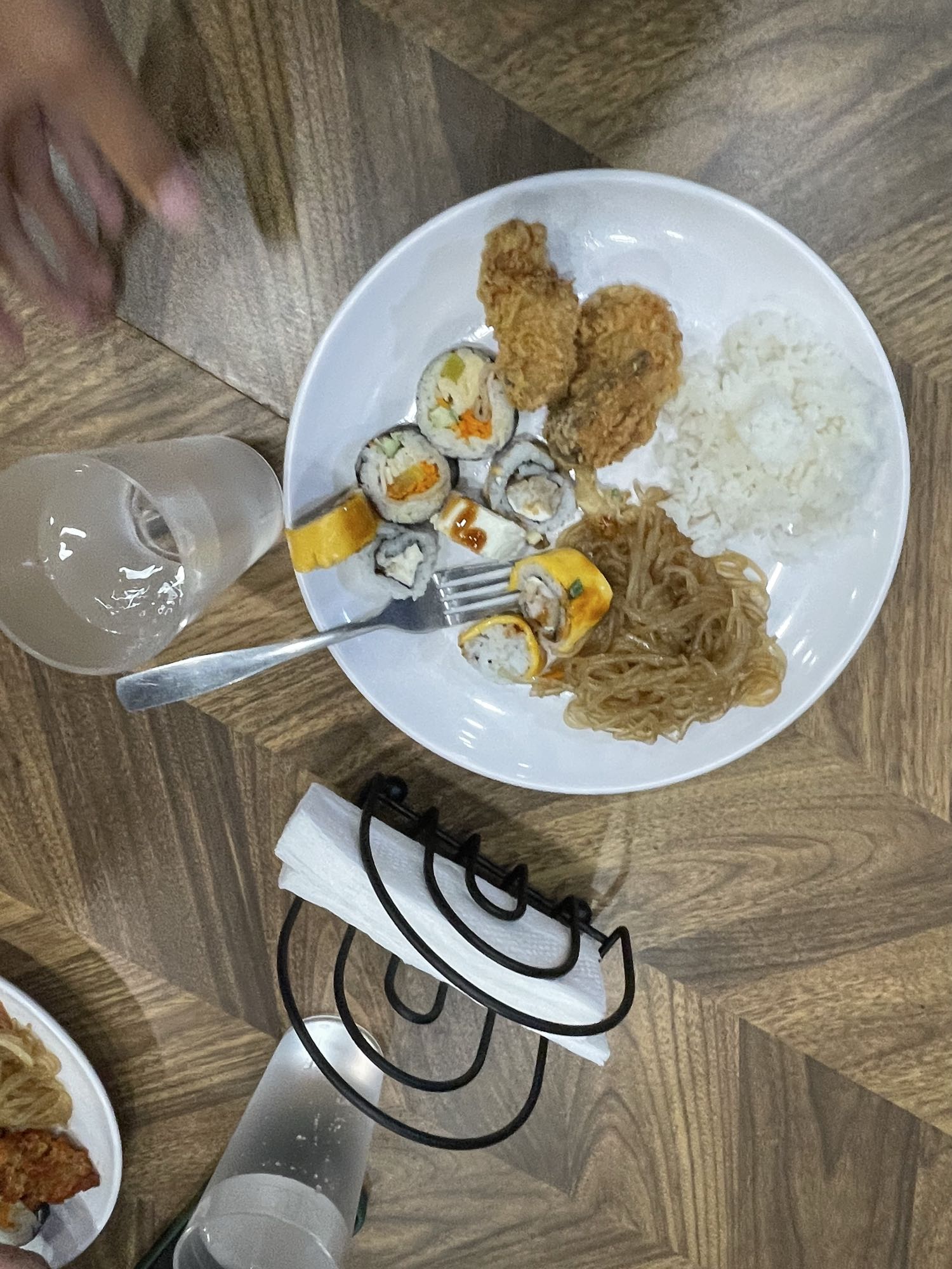 Plato mixto asiático