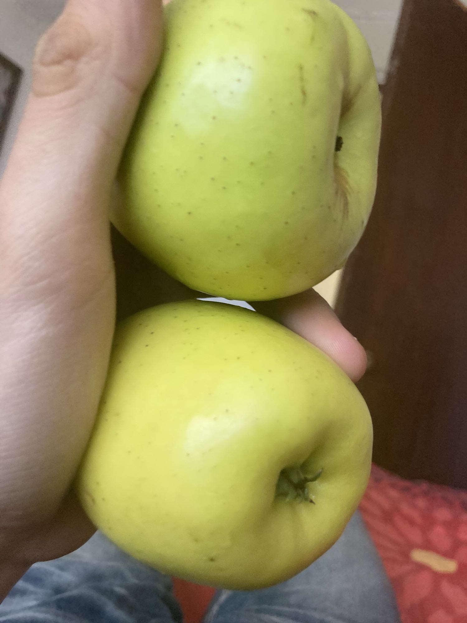 Manzanas verdes frescas