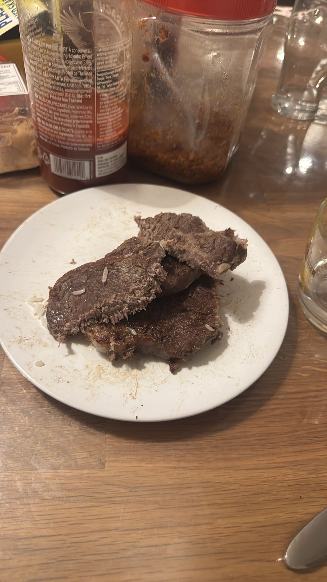 Kokt nötkött med ris