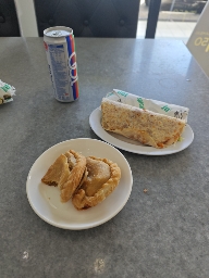 Sandwich and Pastry Meal