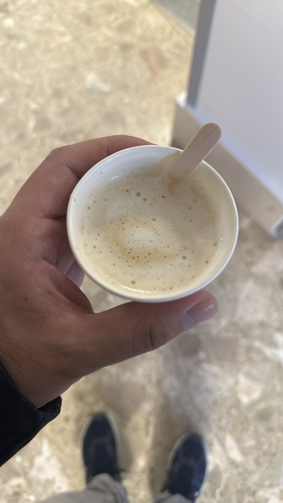 Café con leche pequeño