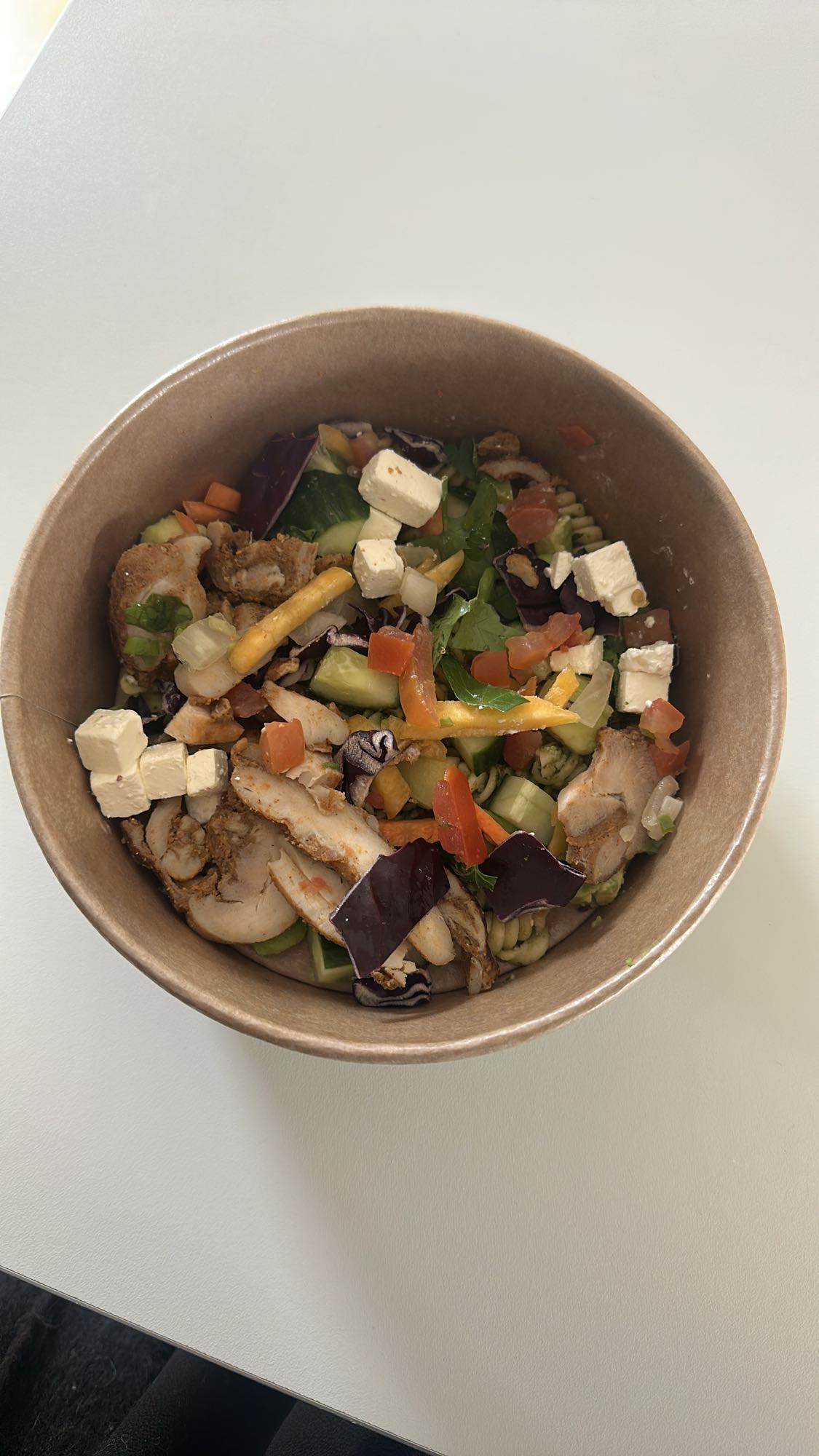 Kycklingsallad med fetaost