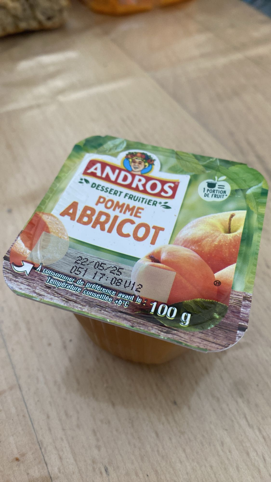 Dessert pomme abricot