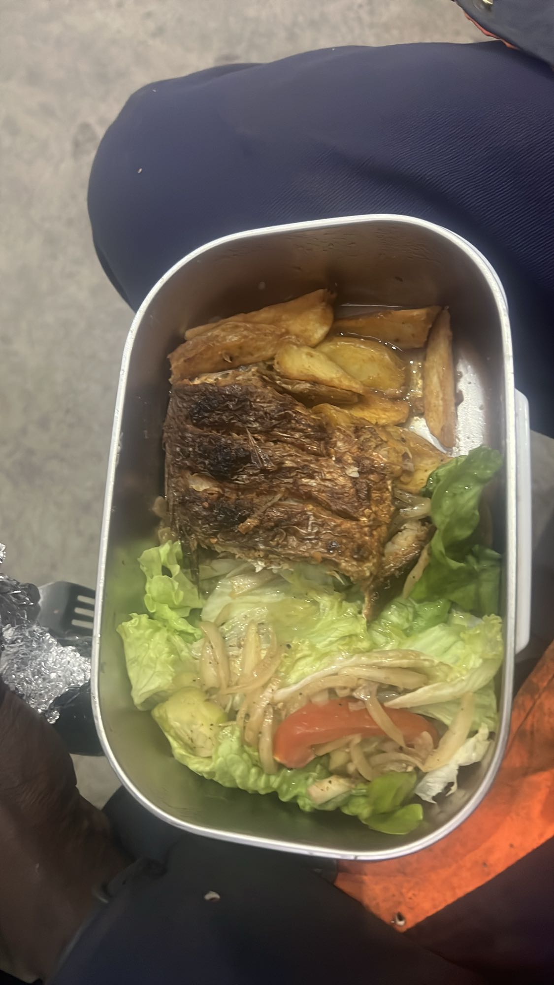 Grilled Fish with Salad