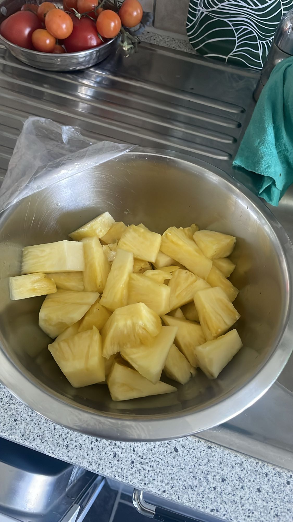 Geschnittene Ananas