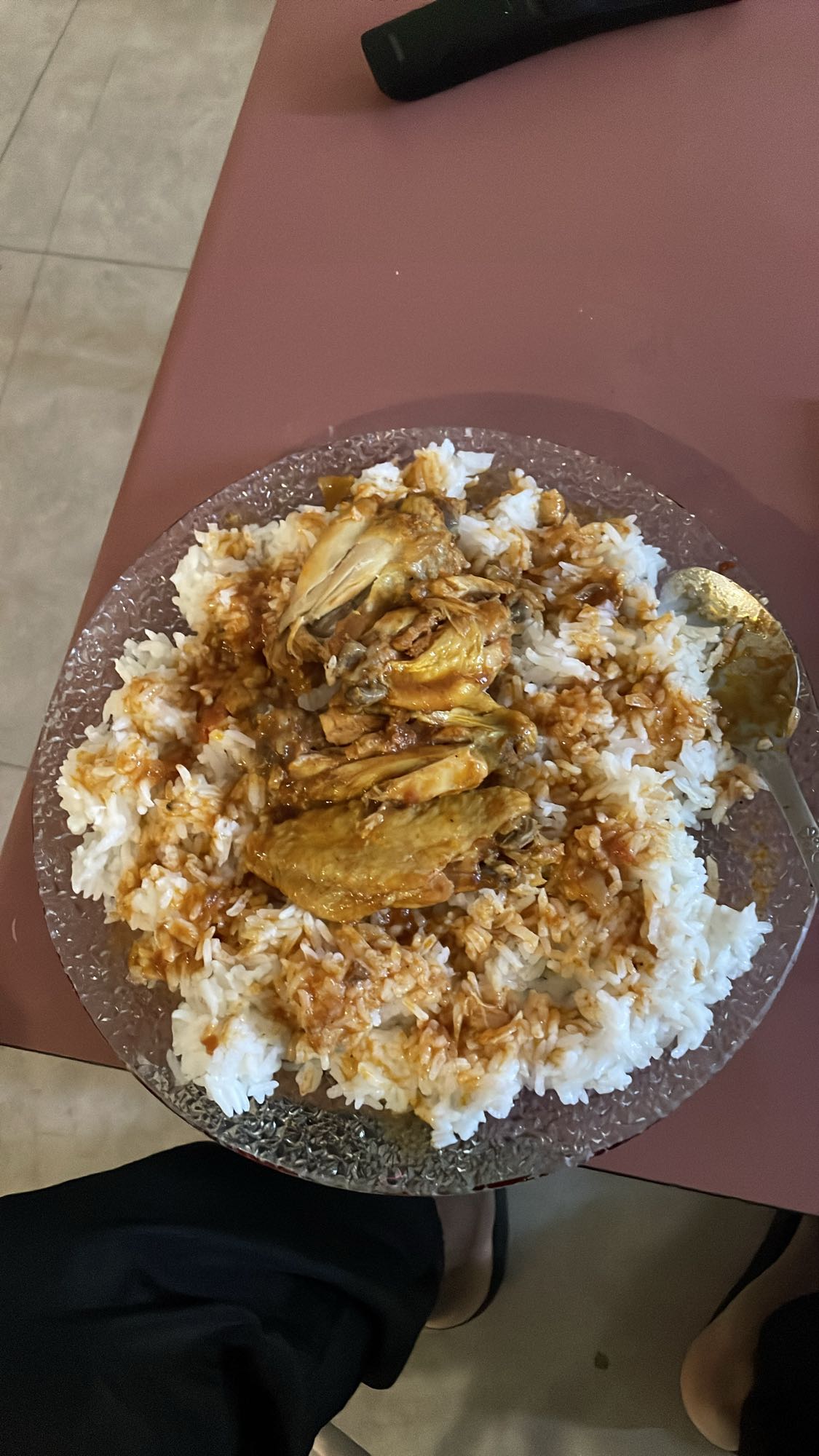 Riz au poulet sauce