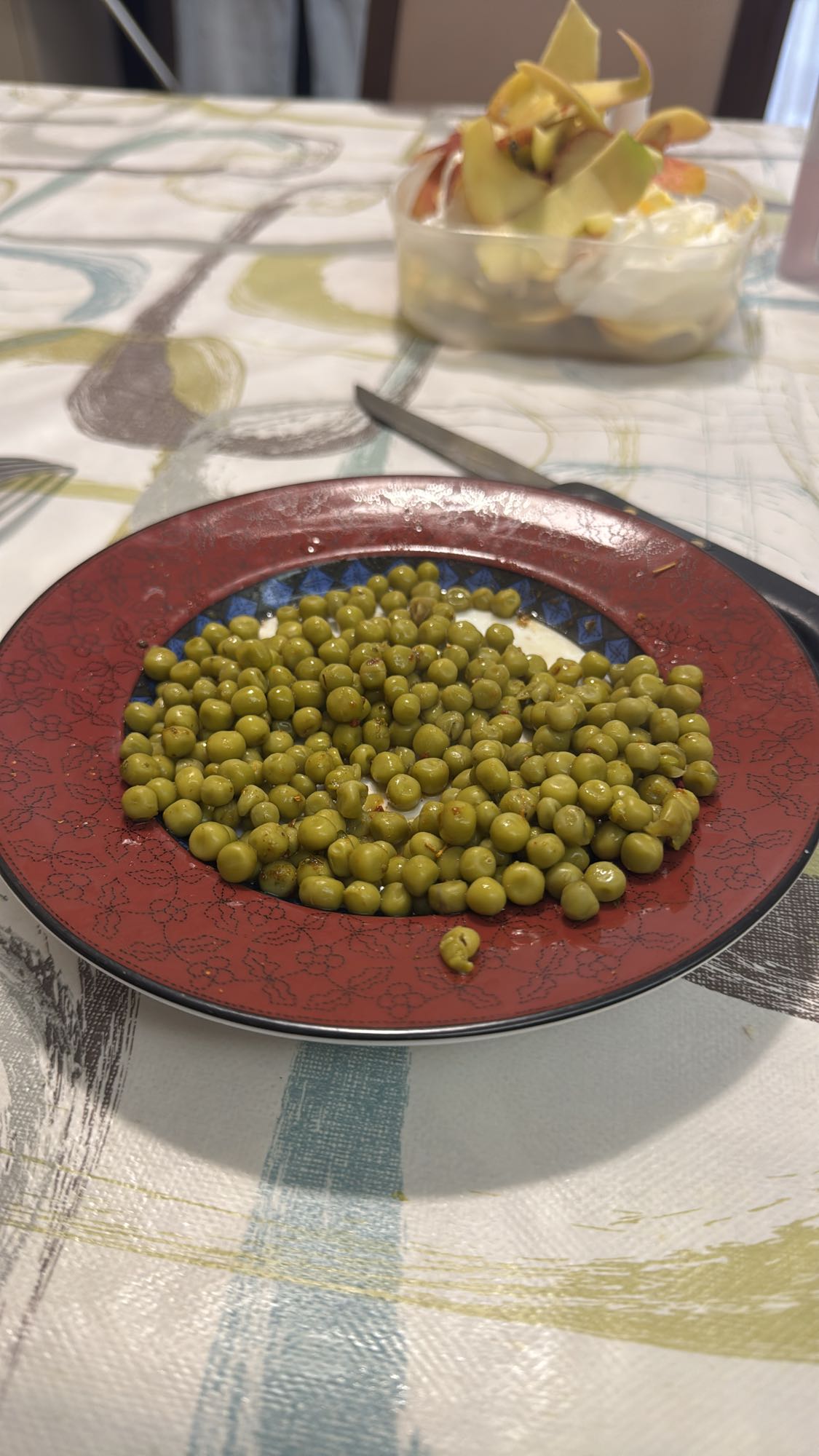 Steamed Green Peas