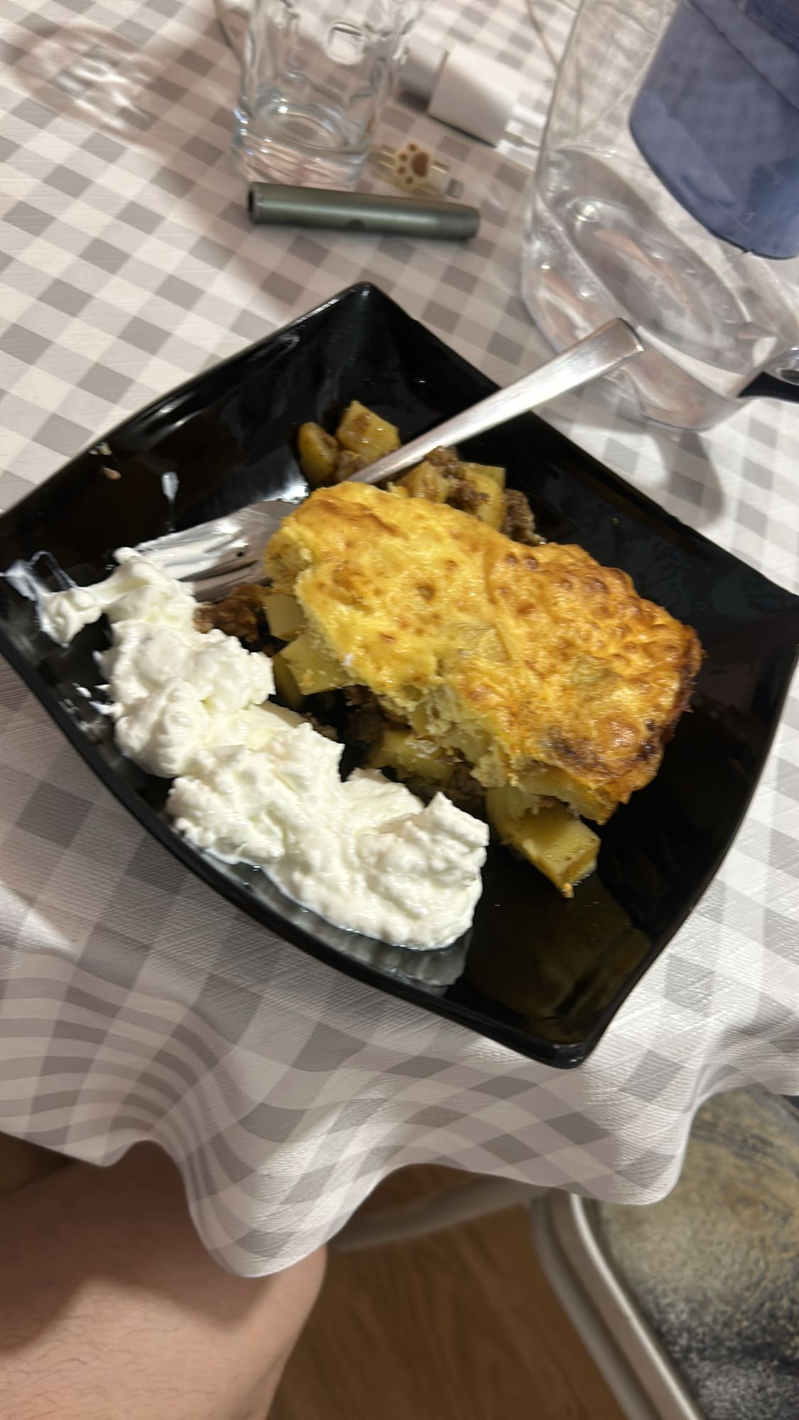 Potato meat casserole