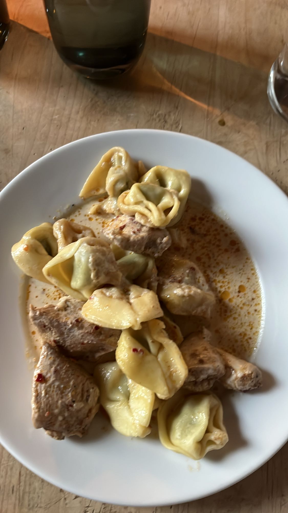 Tortellini mit Hähnchen