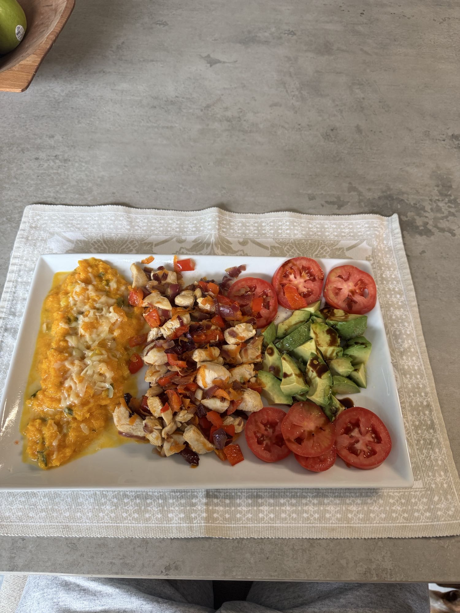 Plato saludable mixto