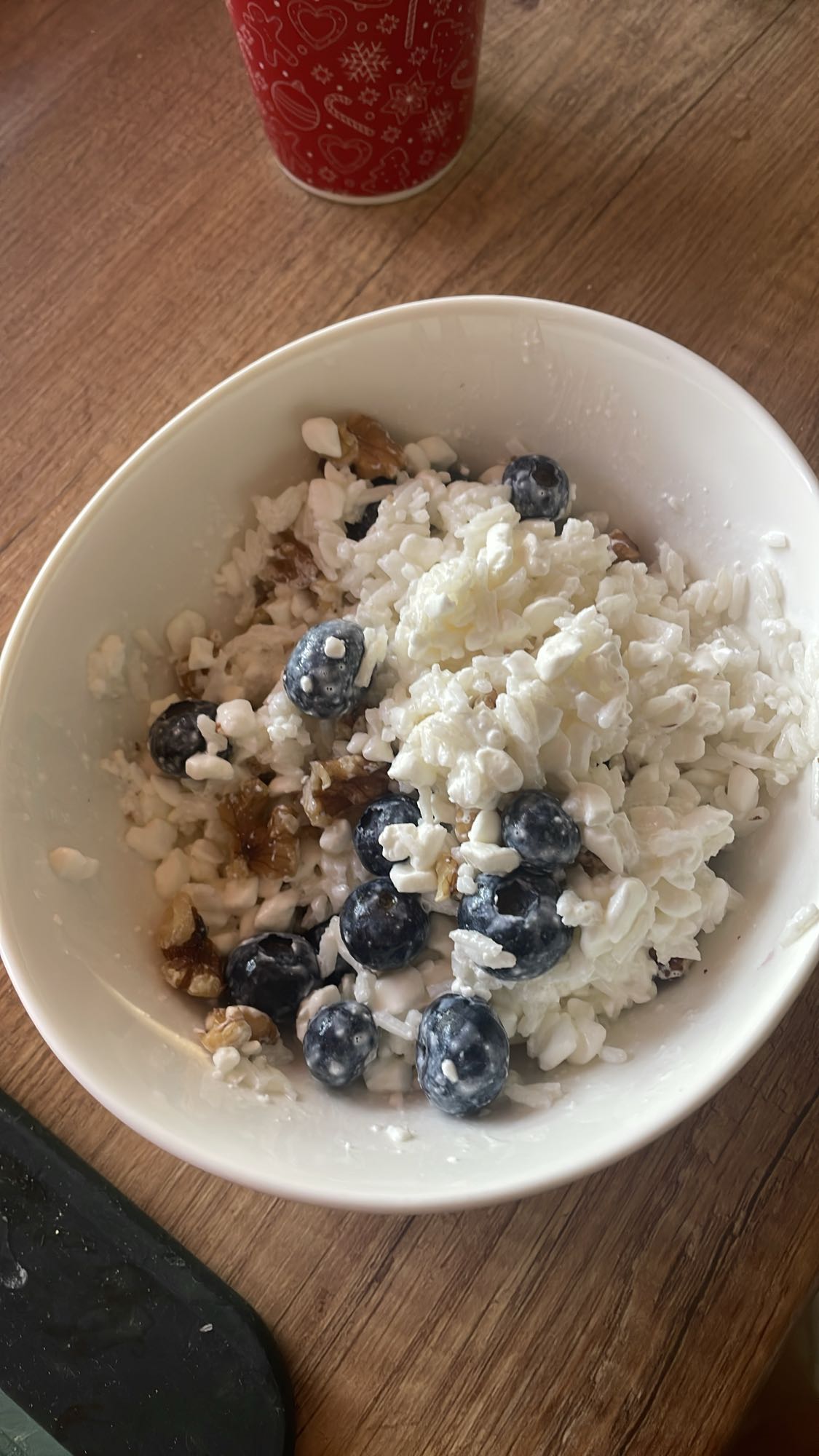 Ryż z twarogiem i owocami