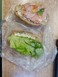 Vegetable Meat Sandwich