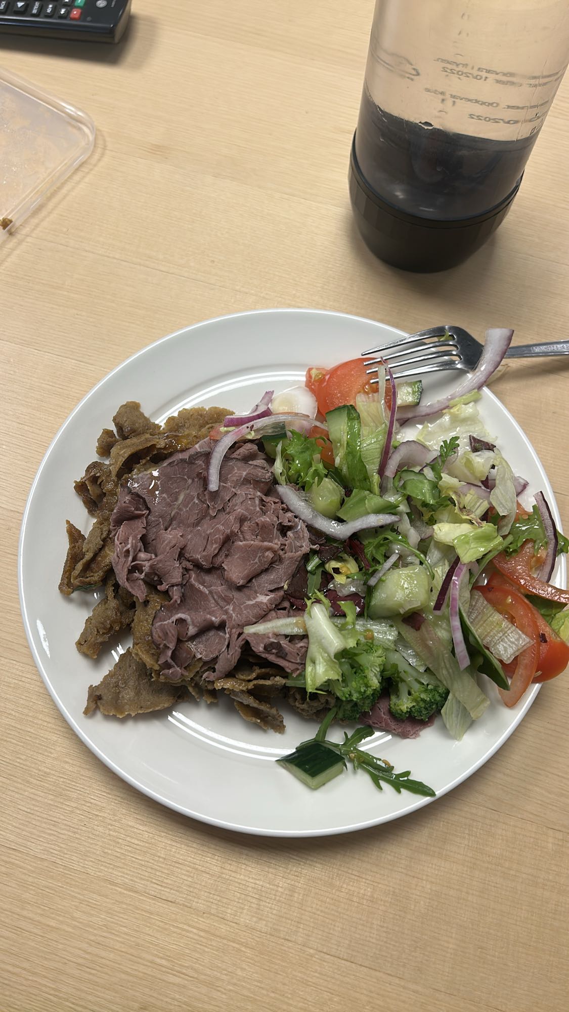 Kebab med sallad