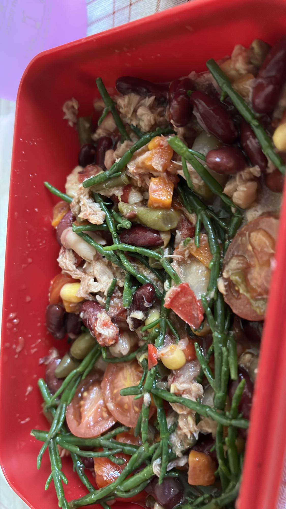 Salade de thon et légumes