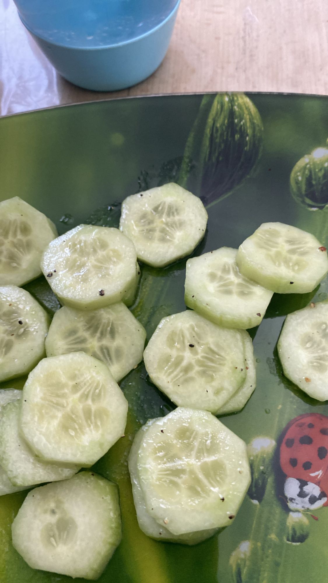 Tranches de concombre