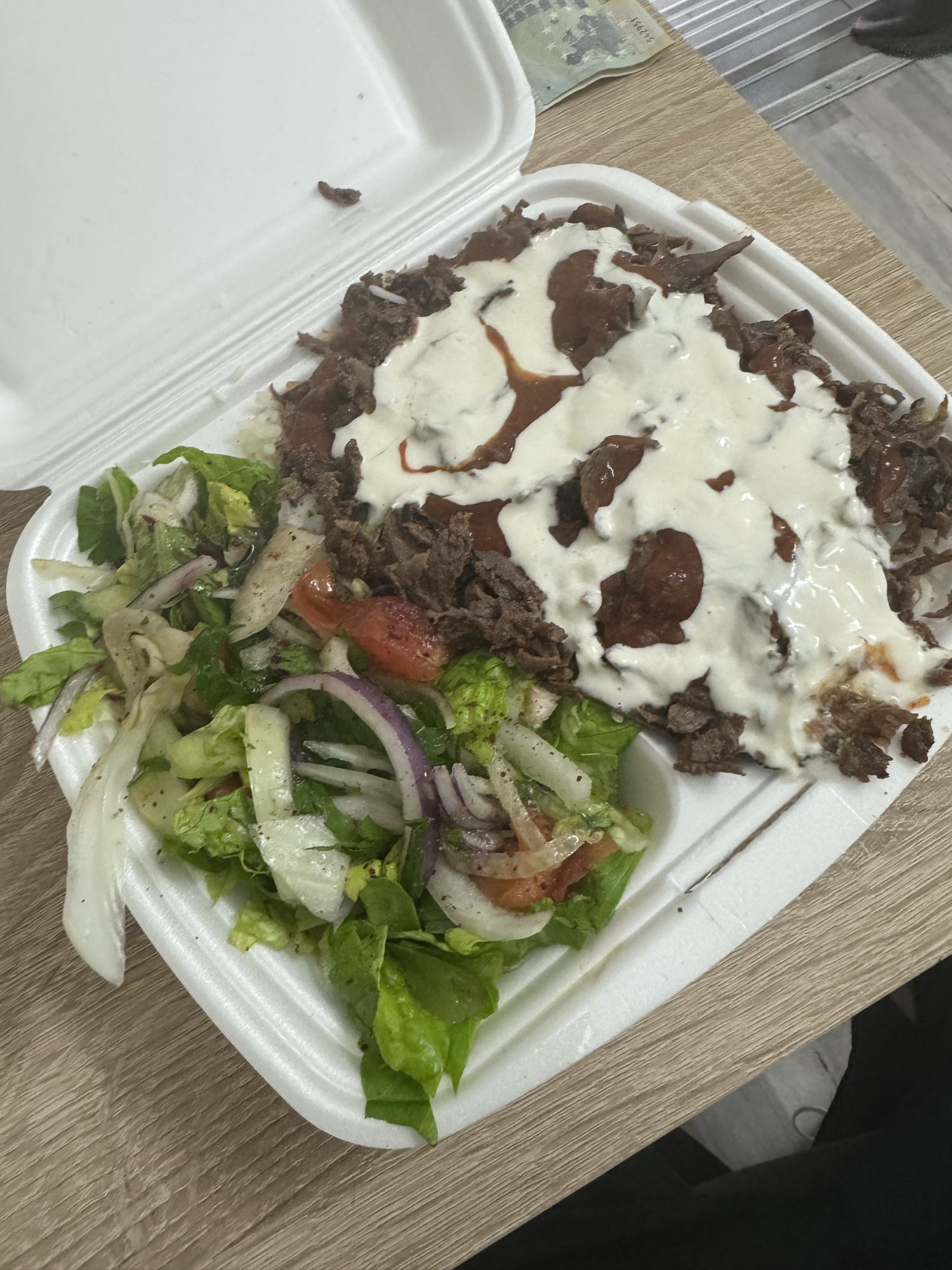 Döner mit Salat