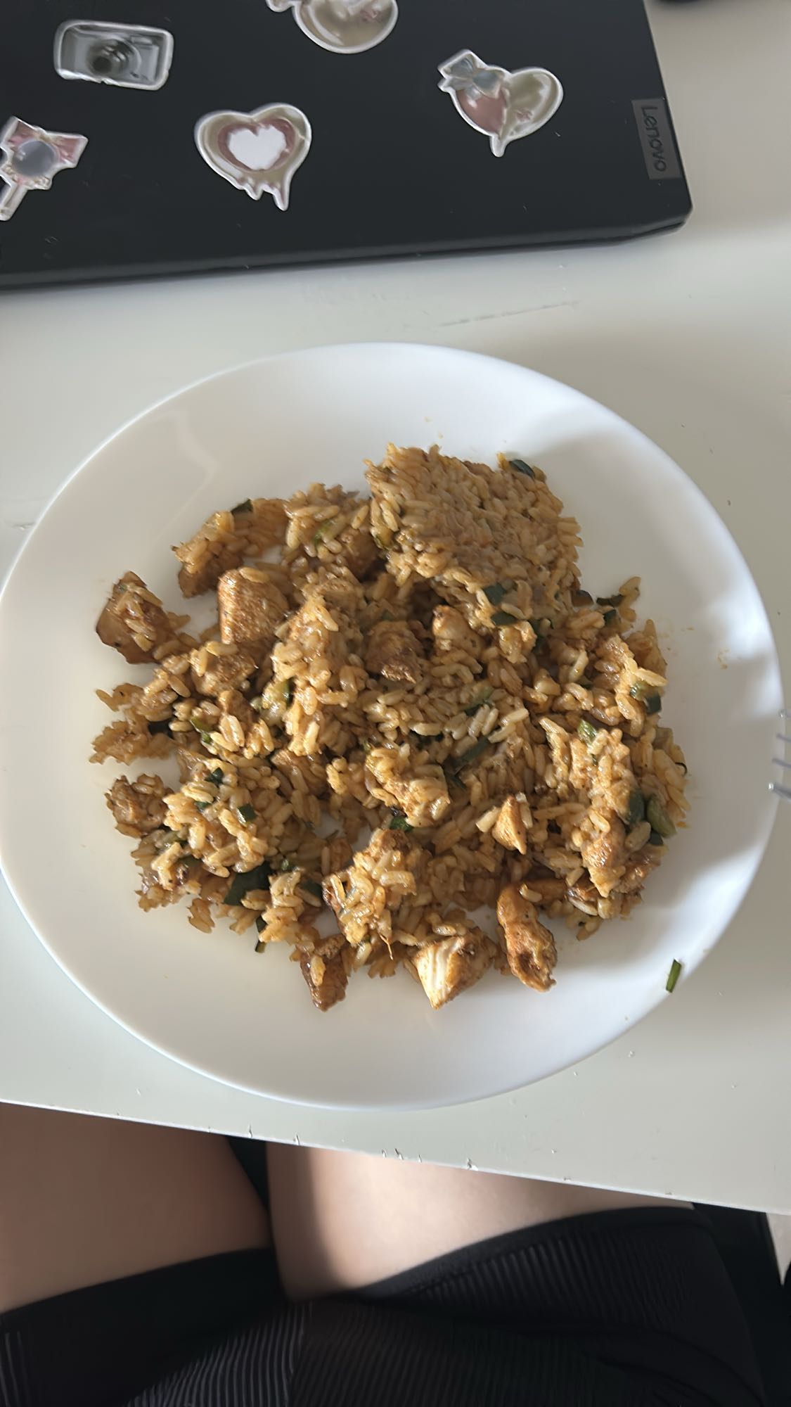 smażony ryż z kurczakiem