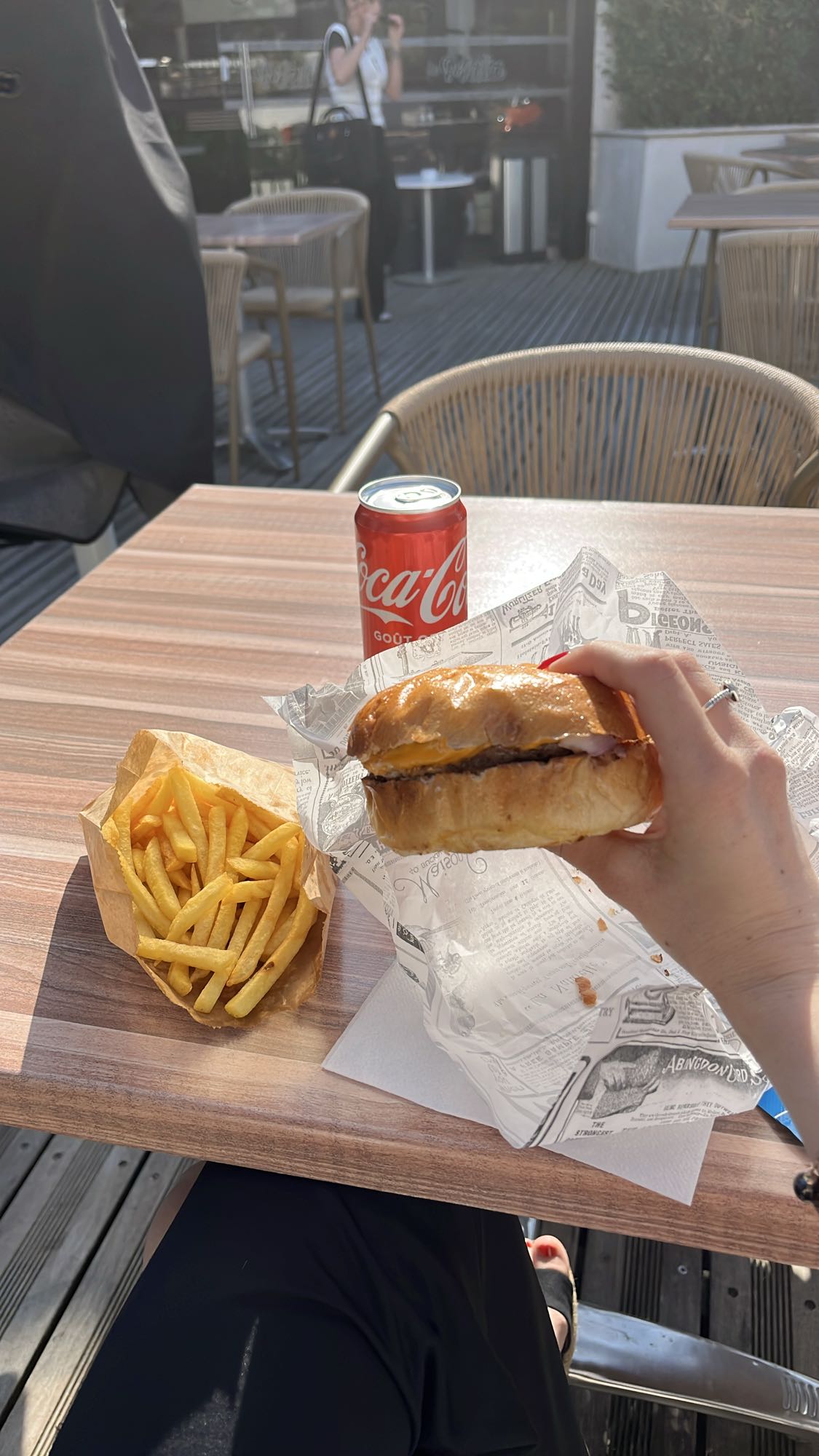 Burger frites et soda