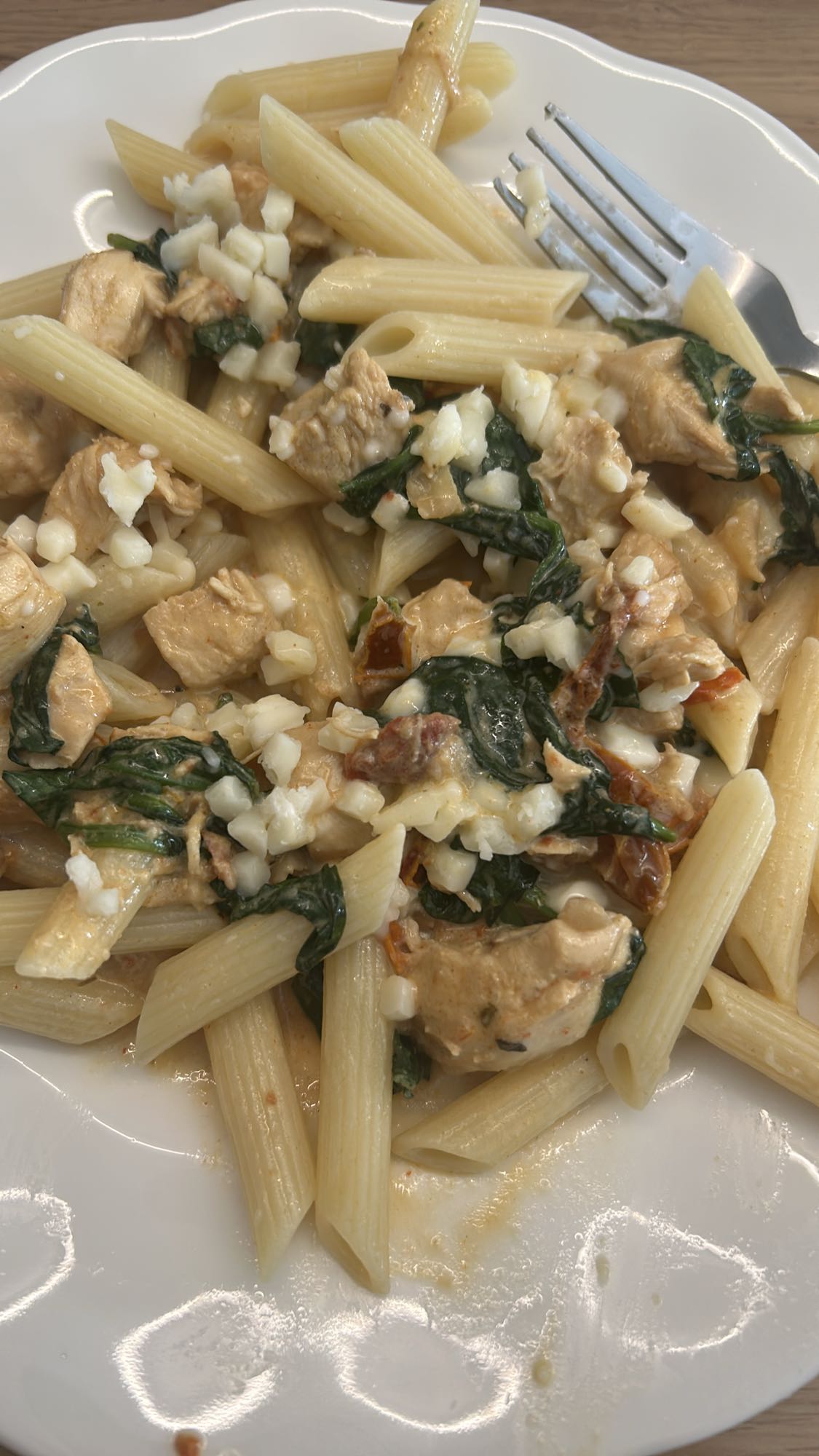 Makaron z kurczakiem