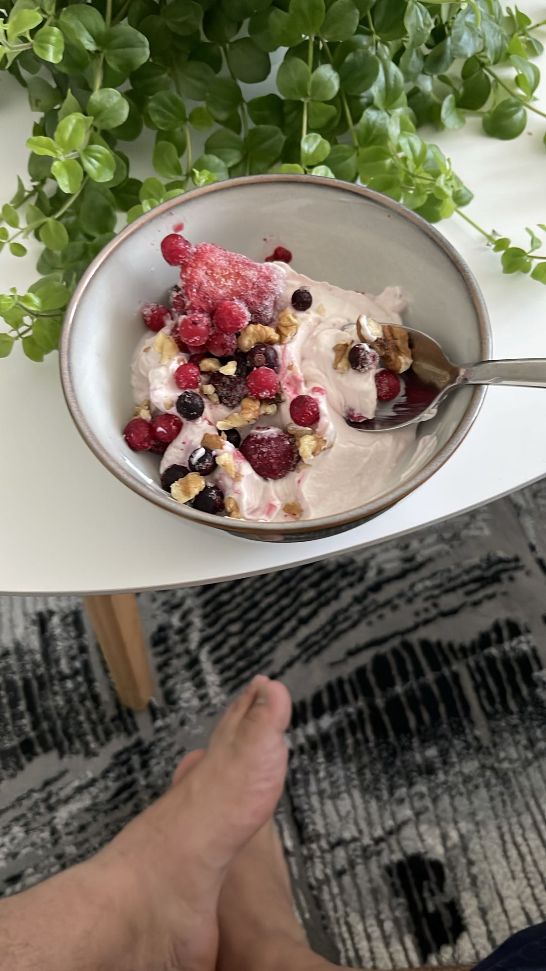 Yoghurt med bär och nötter