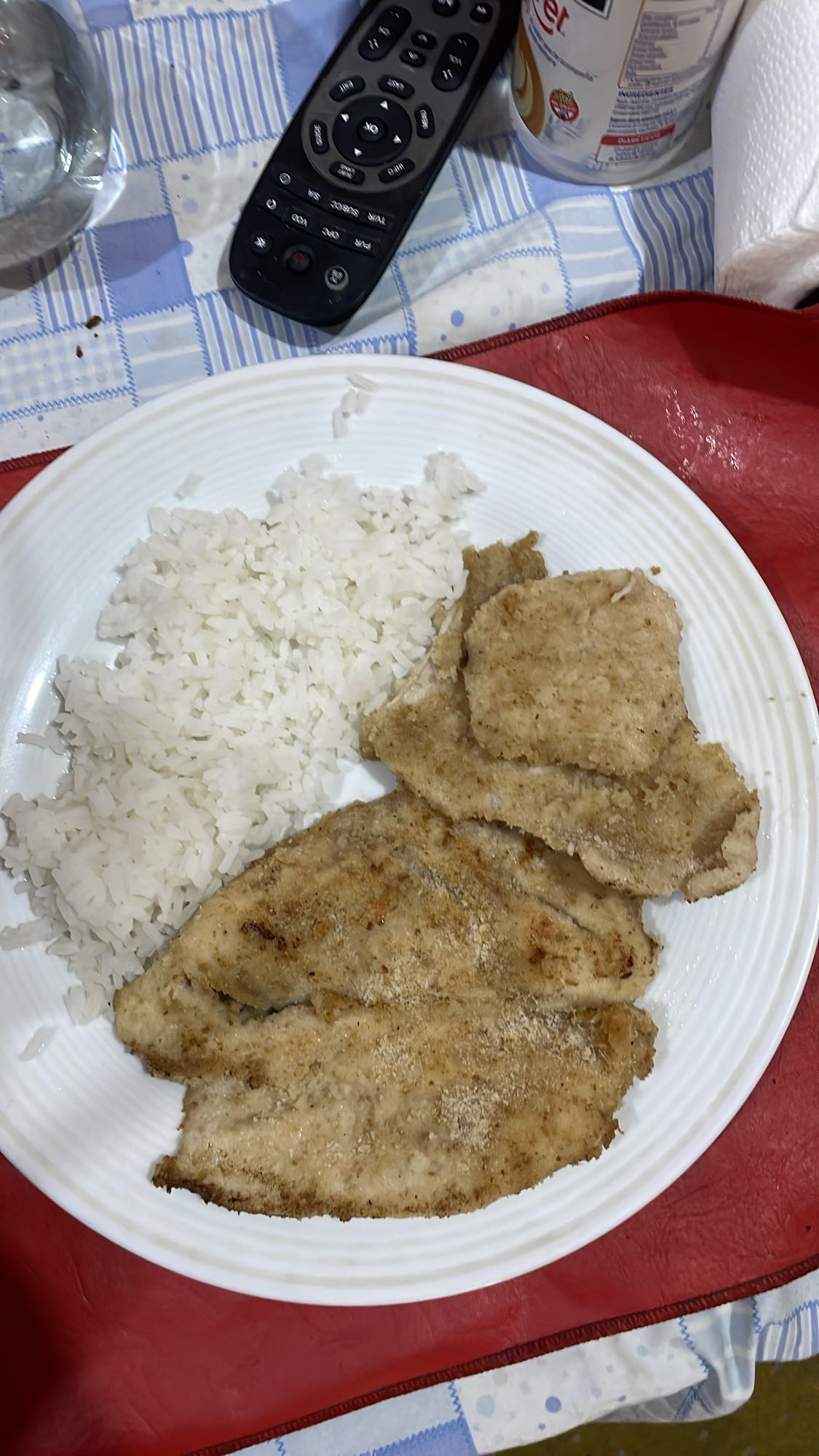 Pescado con arroz