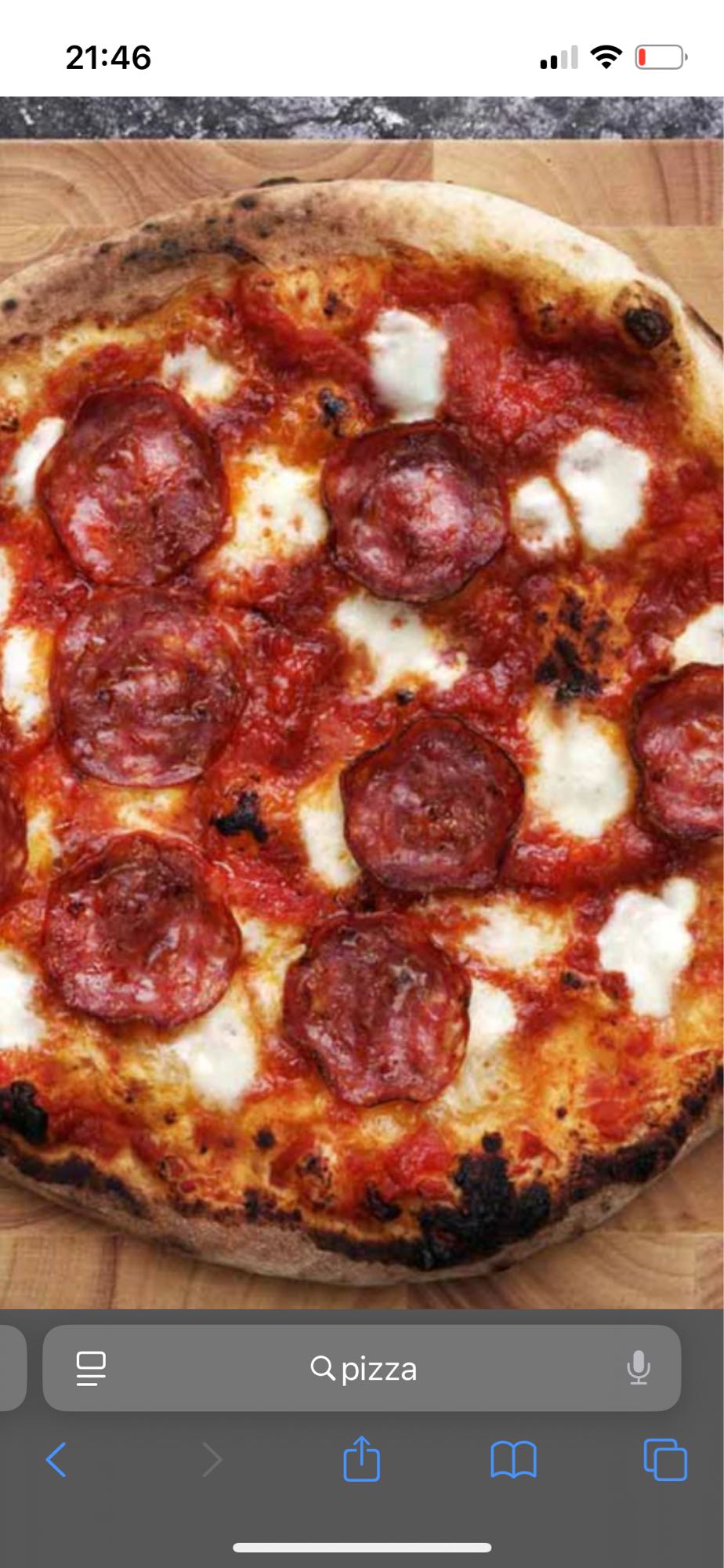 Salami Pizza