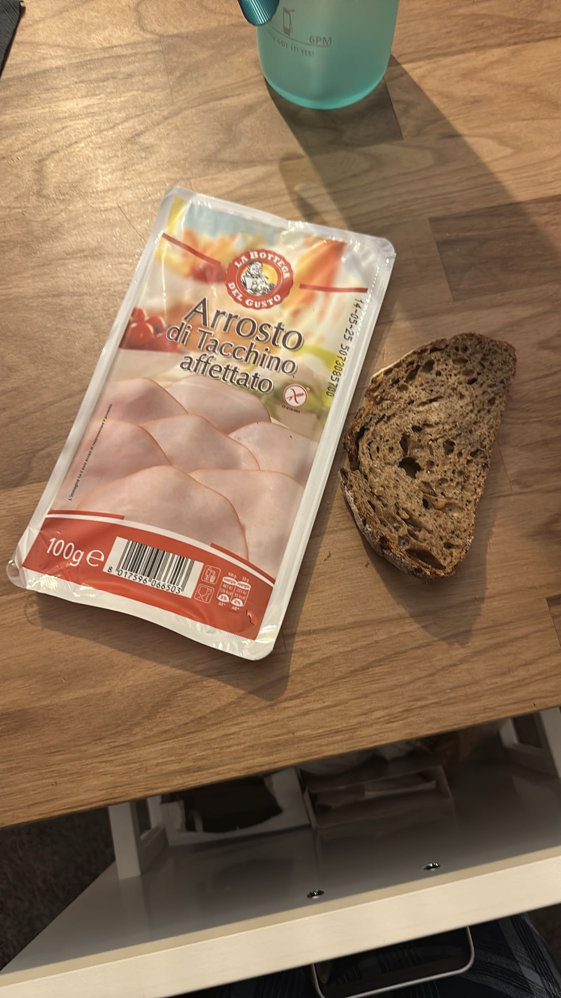 Turkey and Bread Snack