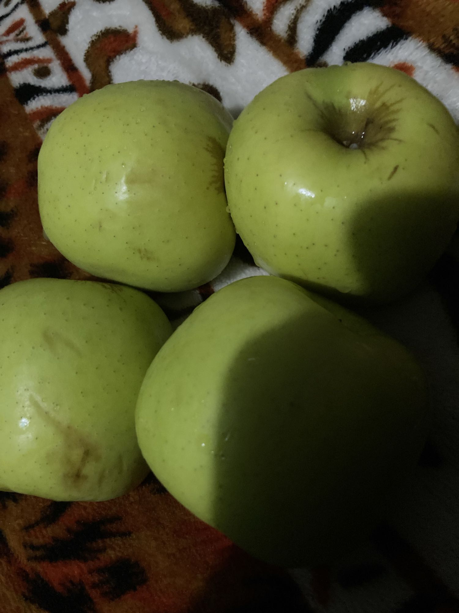 Manzanas verdes frescas