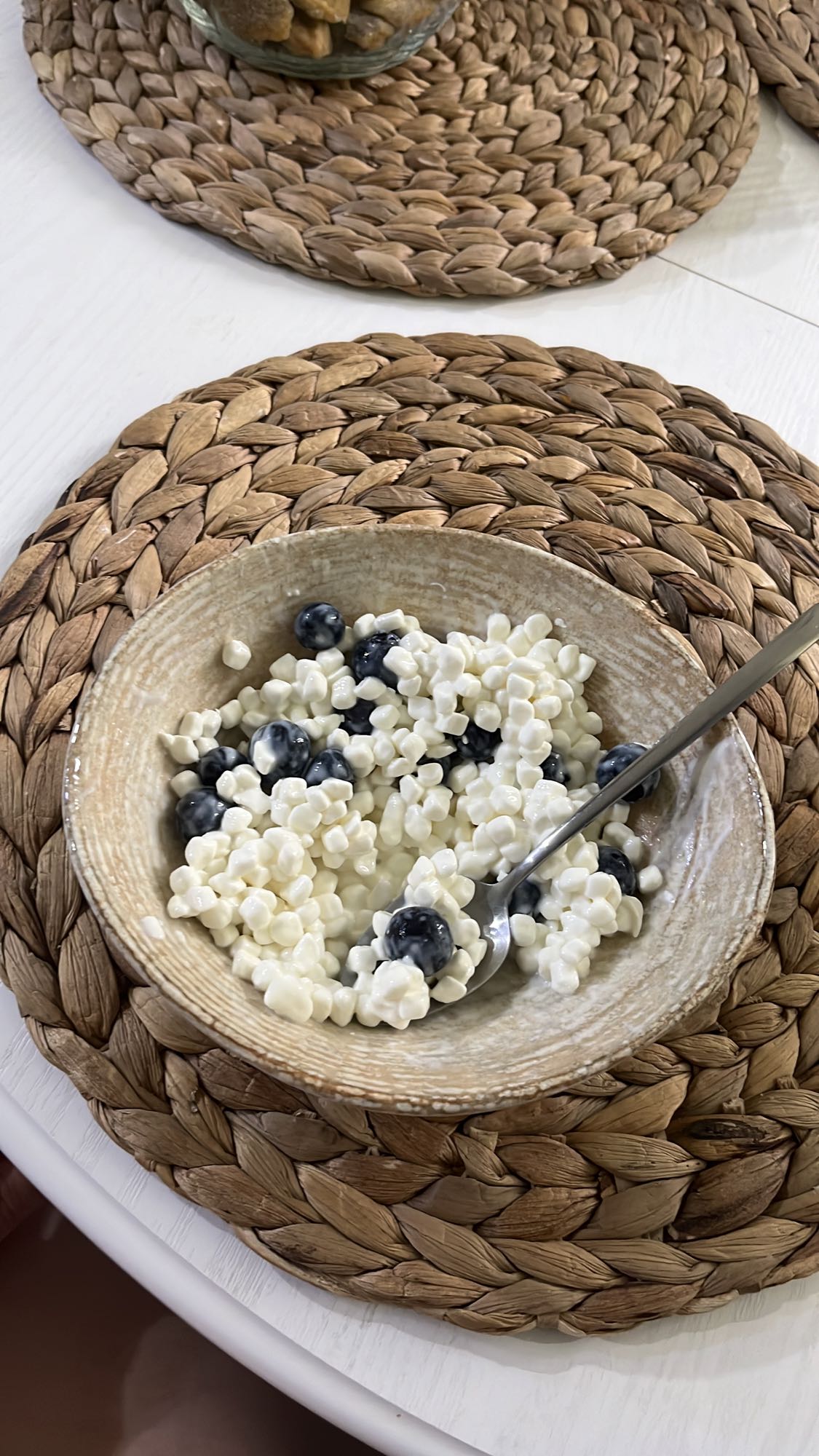 творог с черникой