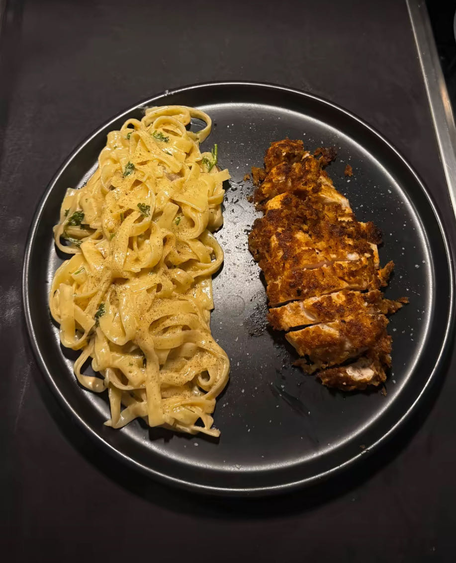 Gräddpasta med kyckling