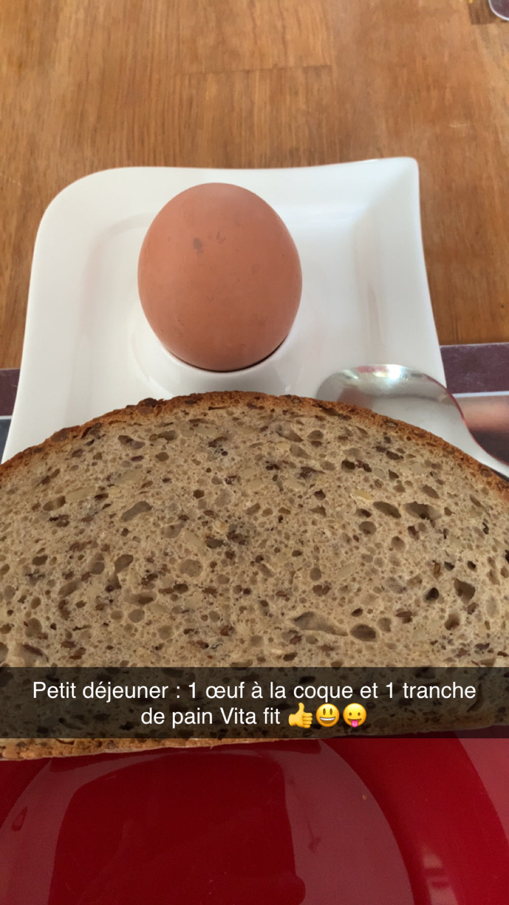 Œuf et pain Vita fit