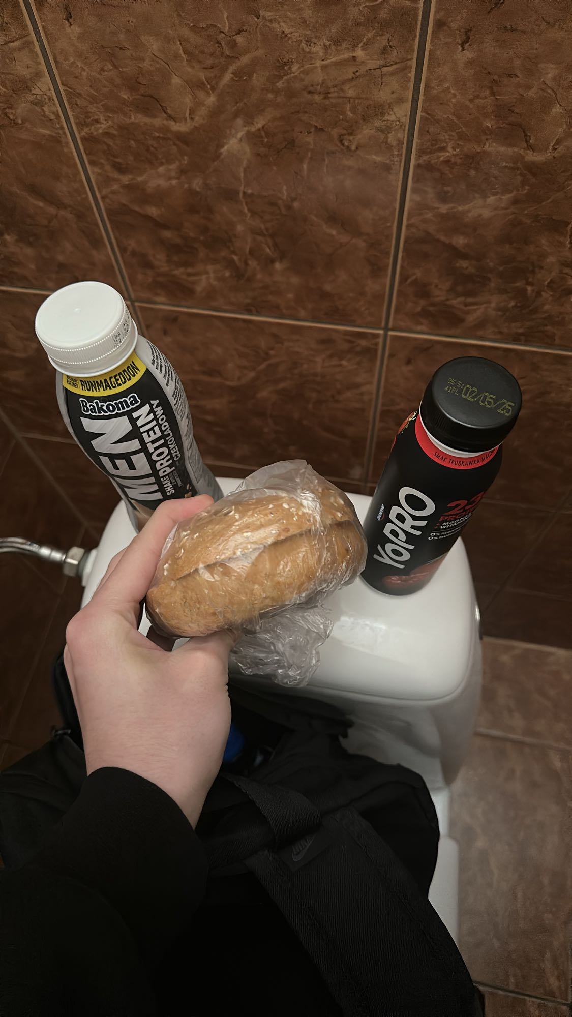 Kanapka i napoje białkowe