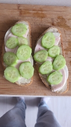 Cucumber Ham Sandwich