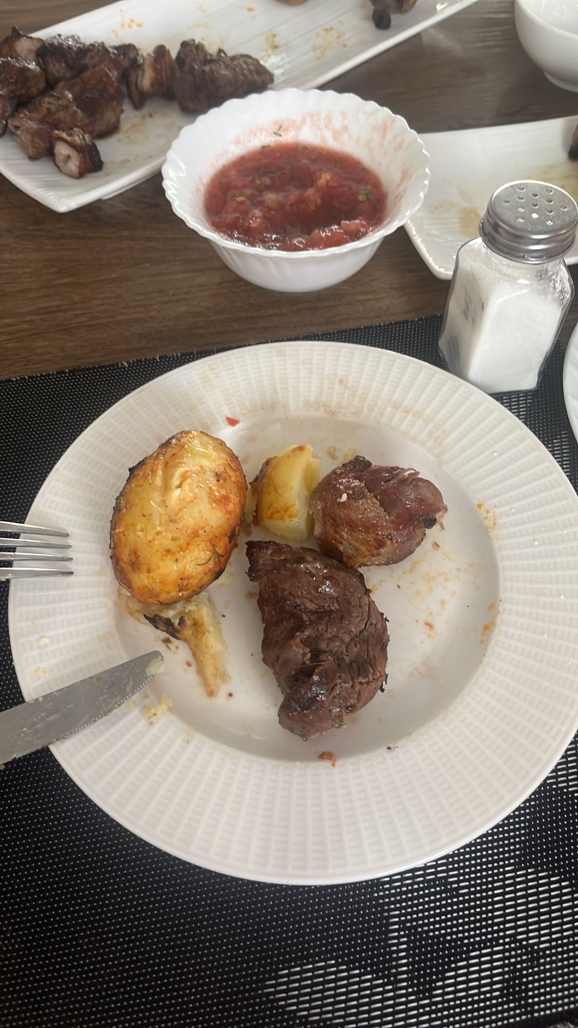 Шашлык с картофелем