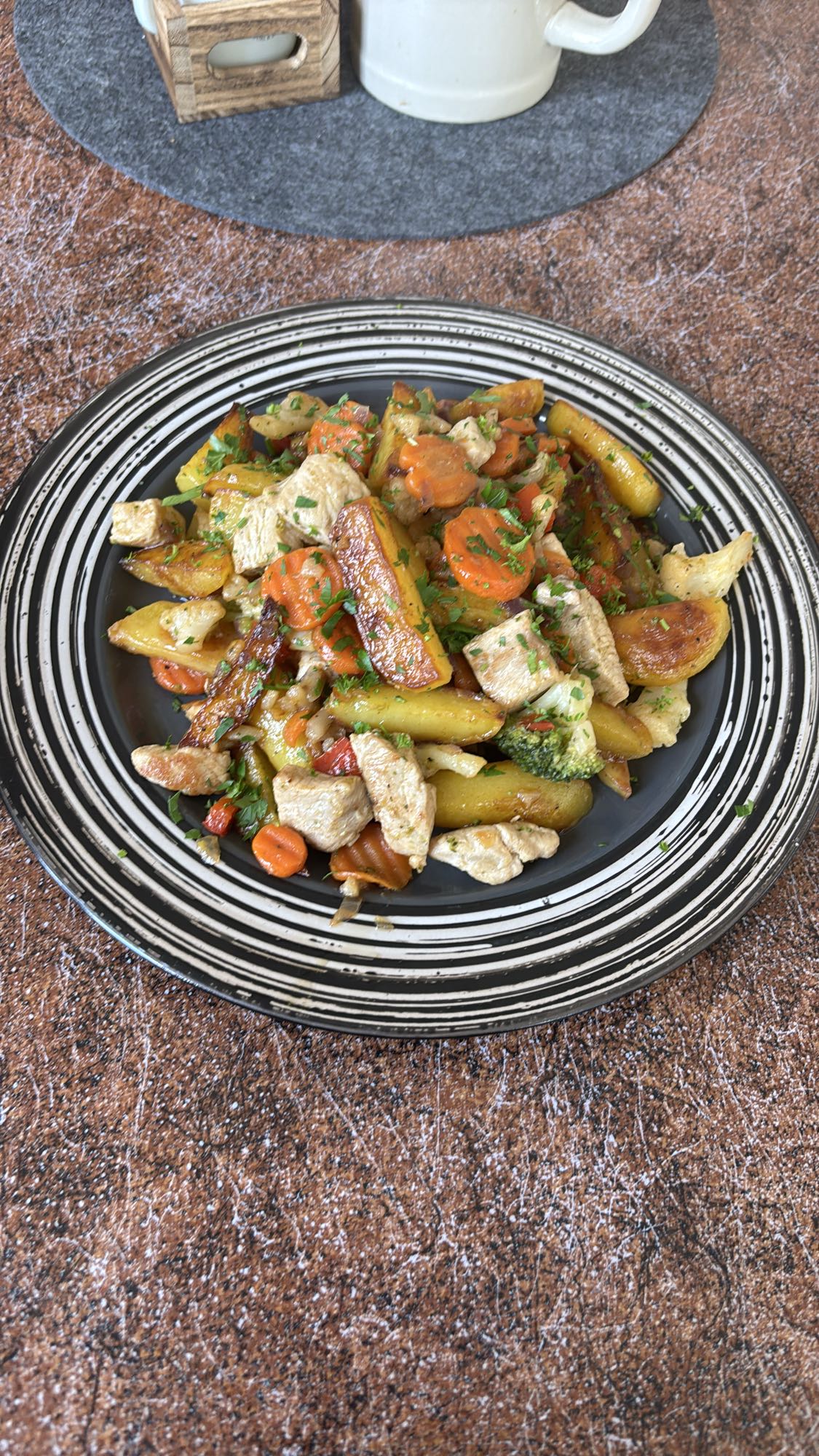 Hähnchen-Gemüsepfanne