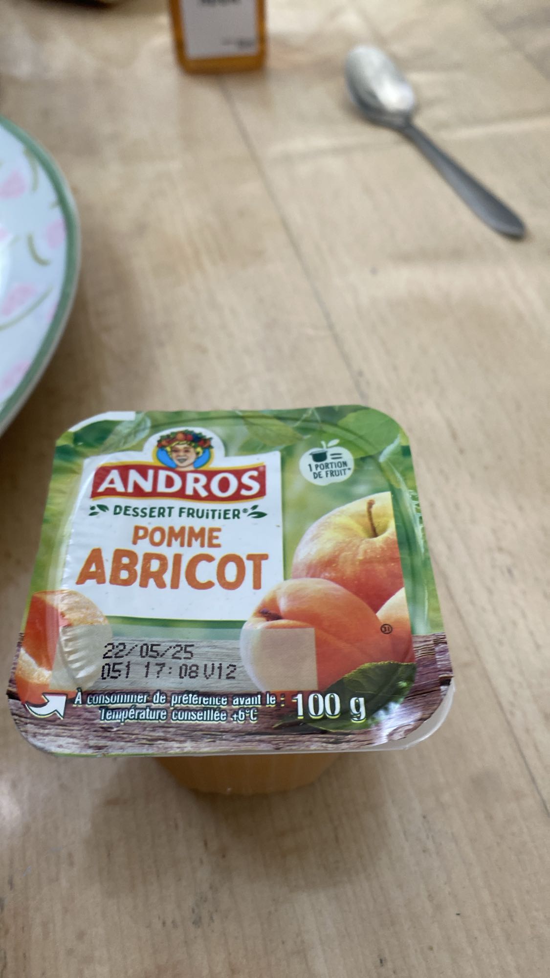 Dessert pomme abricot