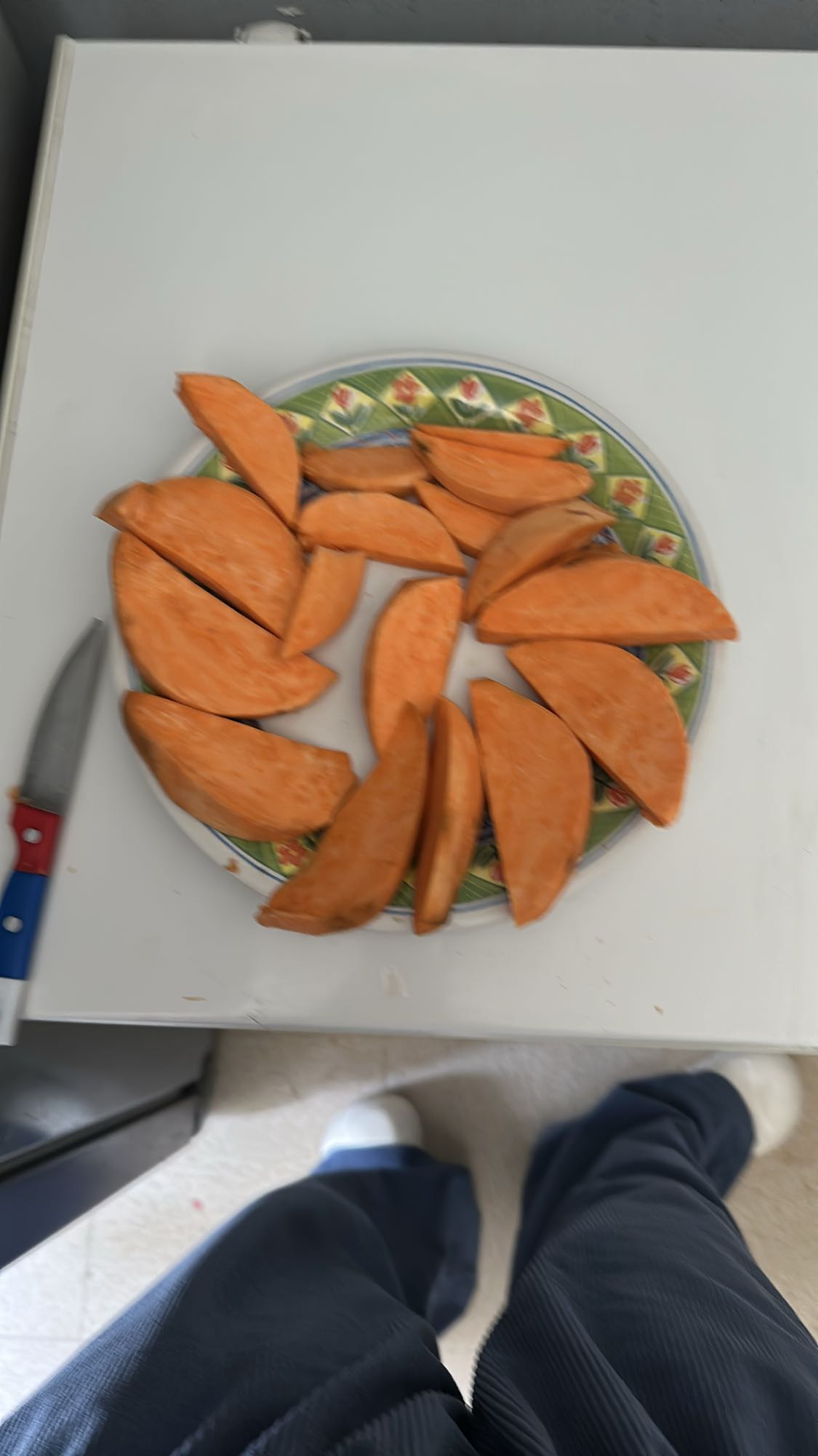 Patates douces tranchées