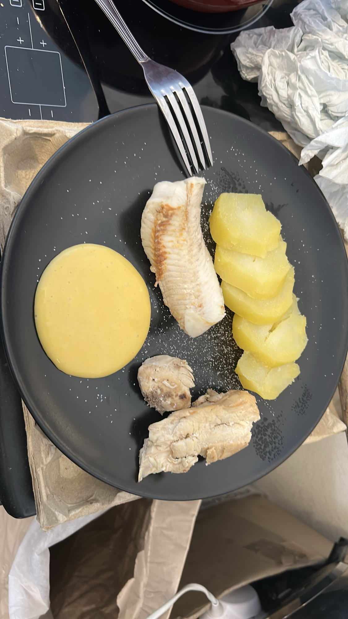 Poulet et pommes vapeur