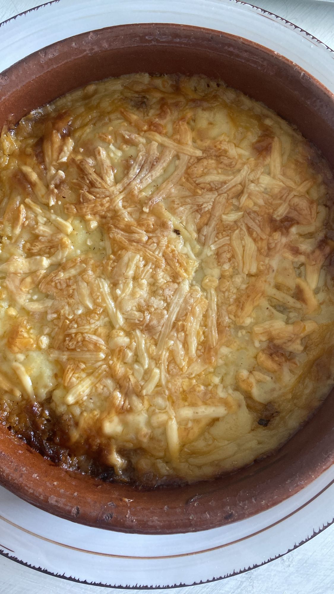 Pastel de papa con queso