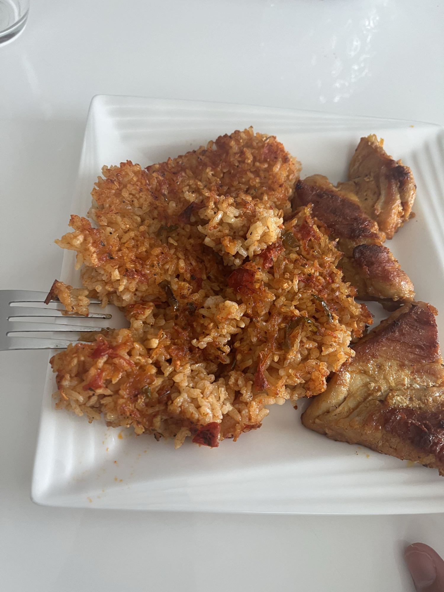 Stekt ris med kyckling