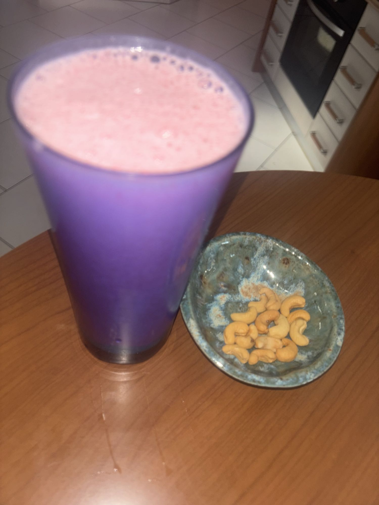 Smoothie et noix de cajou