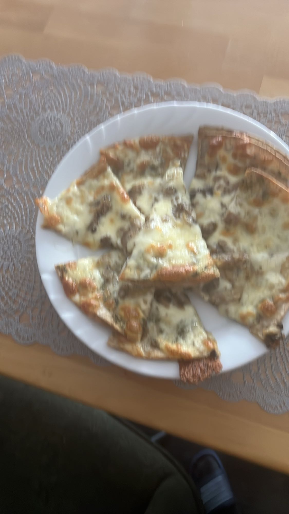 Pizza con champiñones