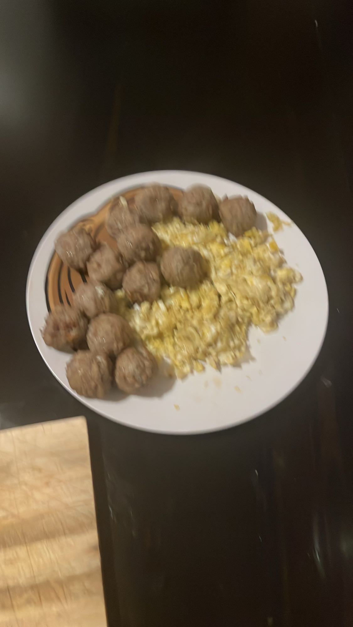 Meatballs and Scrambled Eggs