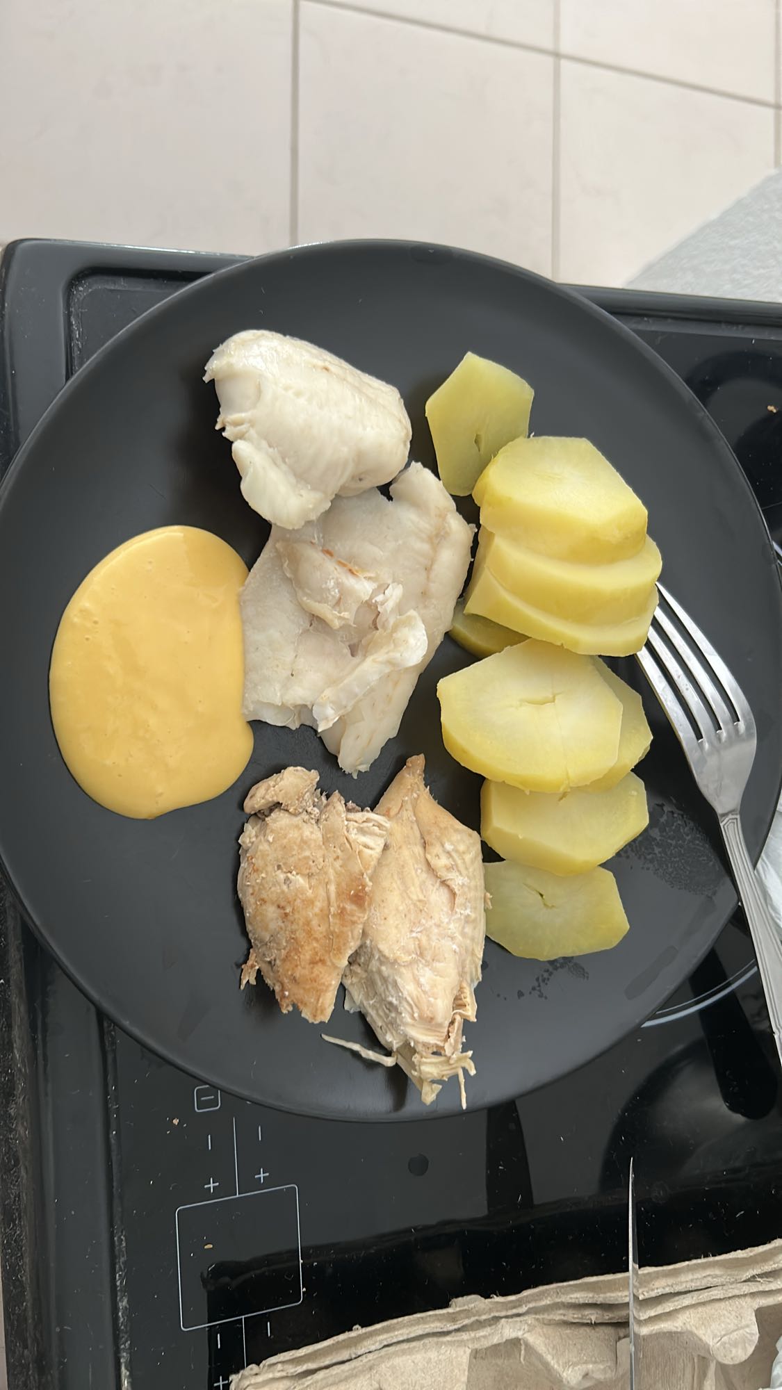 Poulet et poisson vapeur