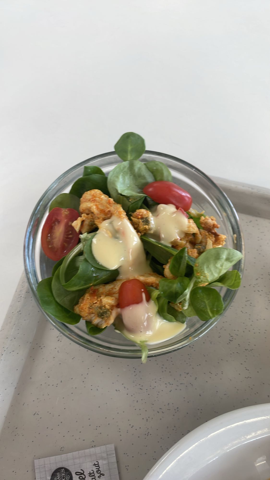 Salade poulet et mâche