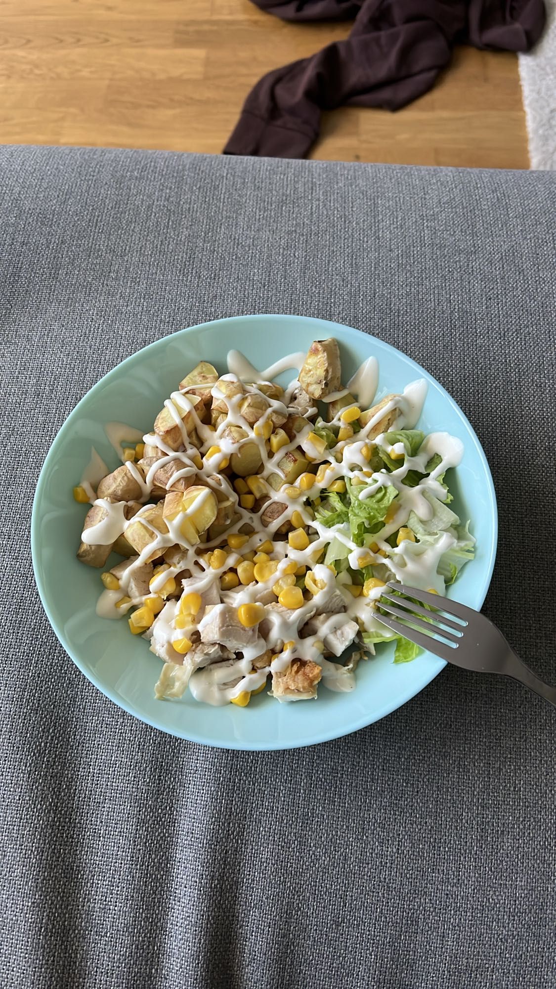 Kycklingsallad med potatis