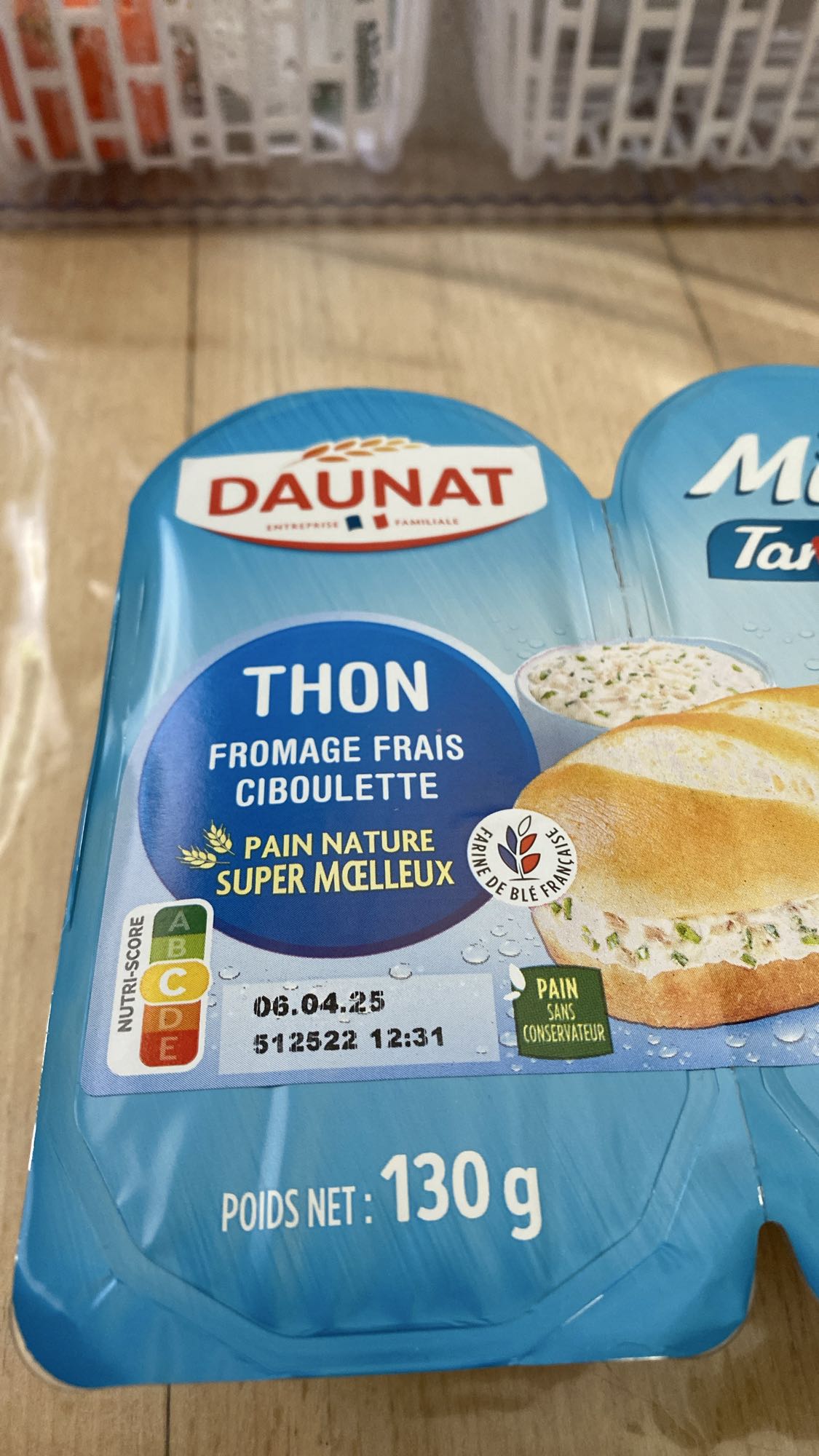 Sandwich thon fromage