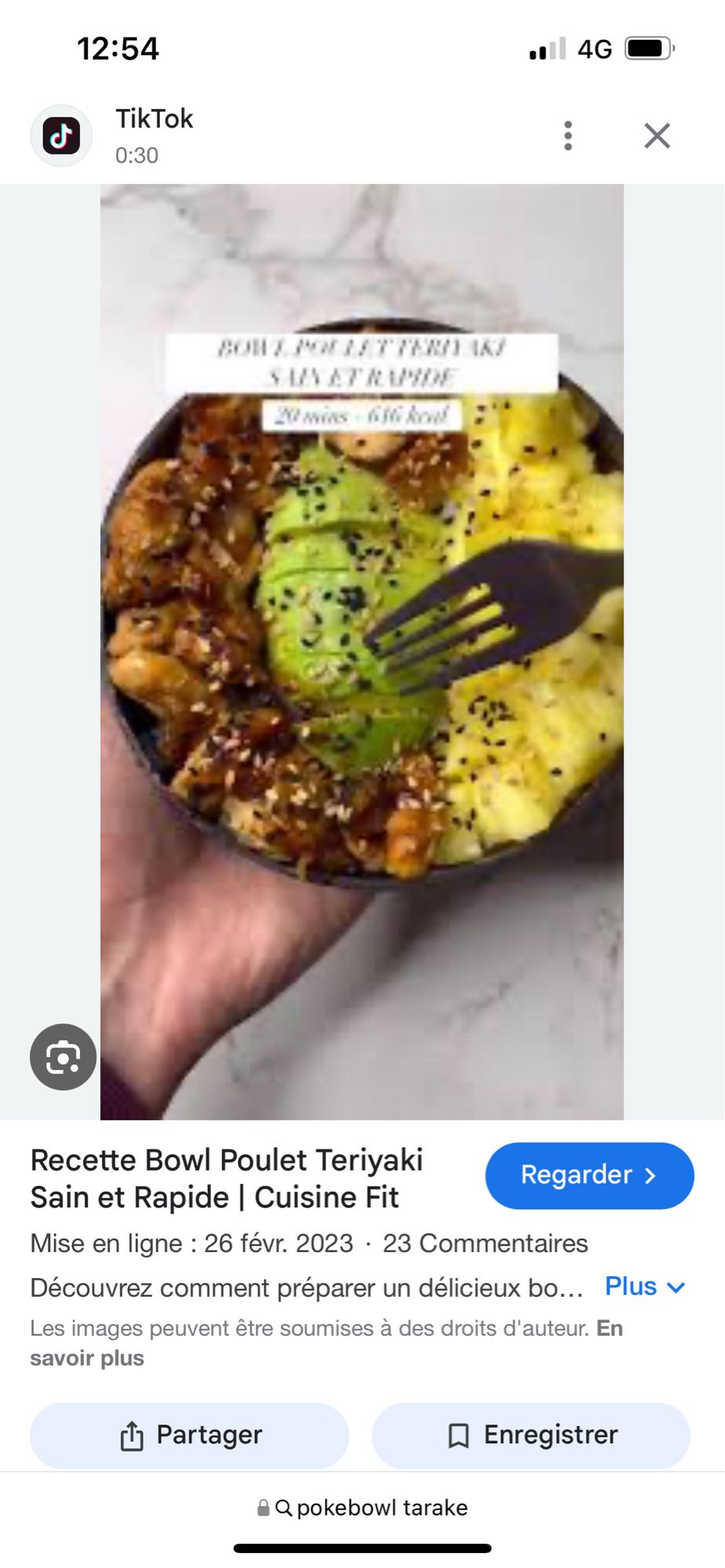 Bowl Poulet Teriyaki