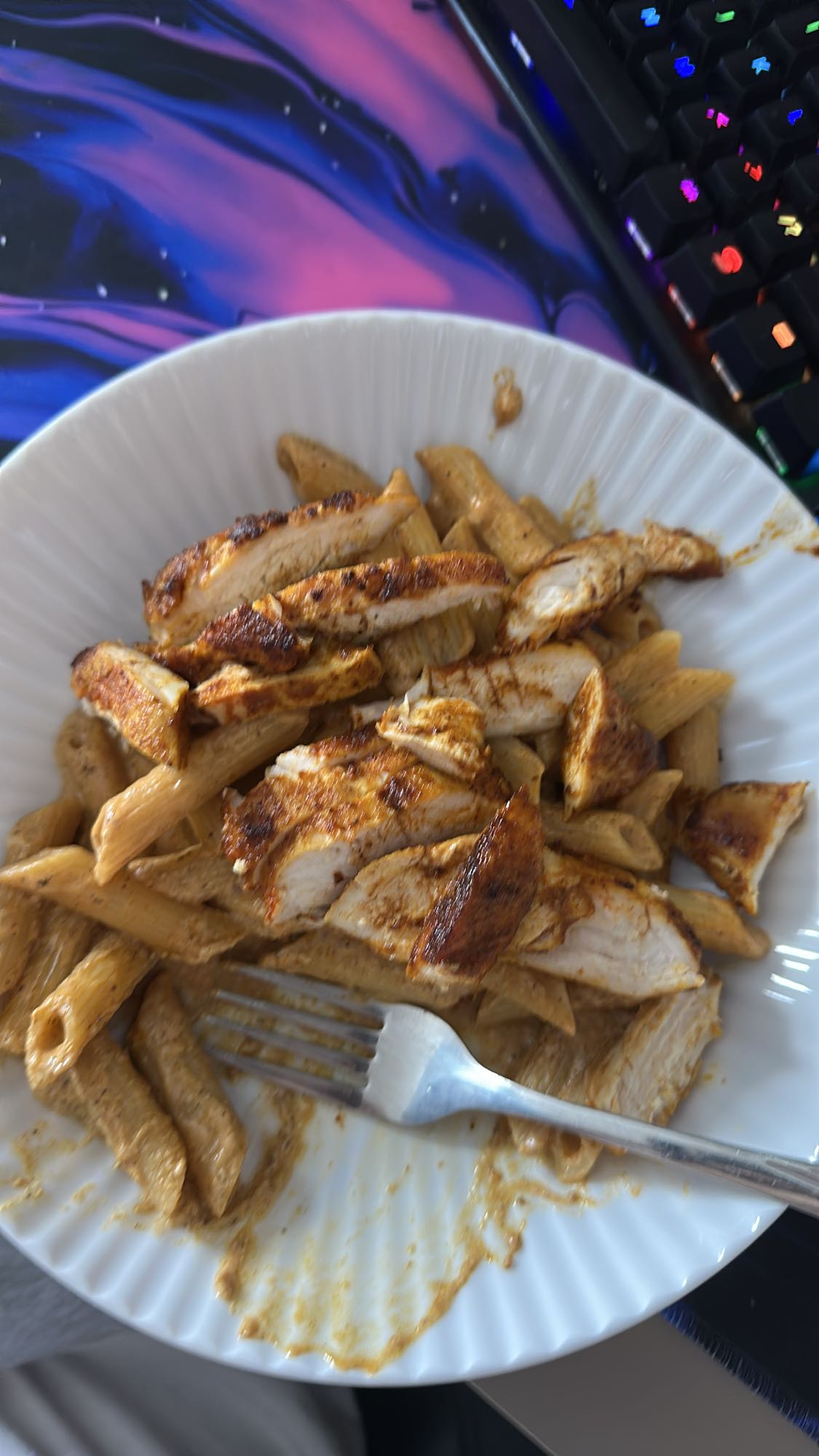 Makaron z kurczakiem